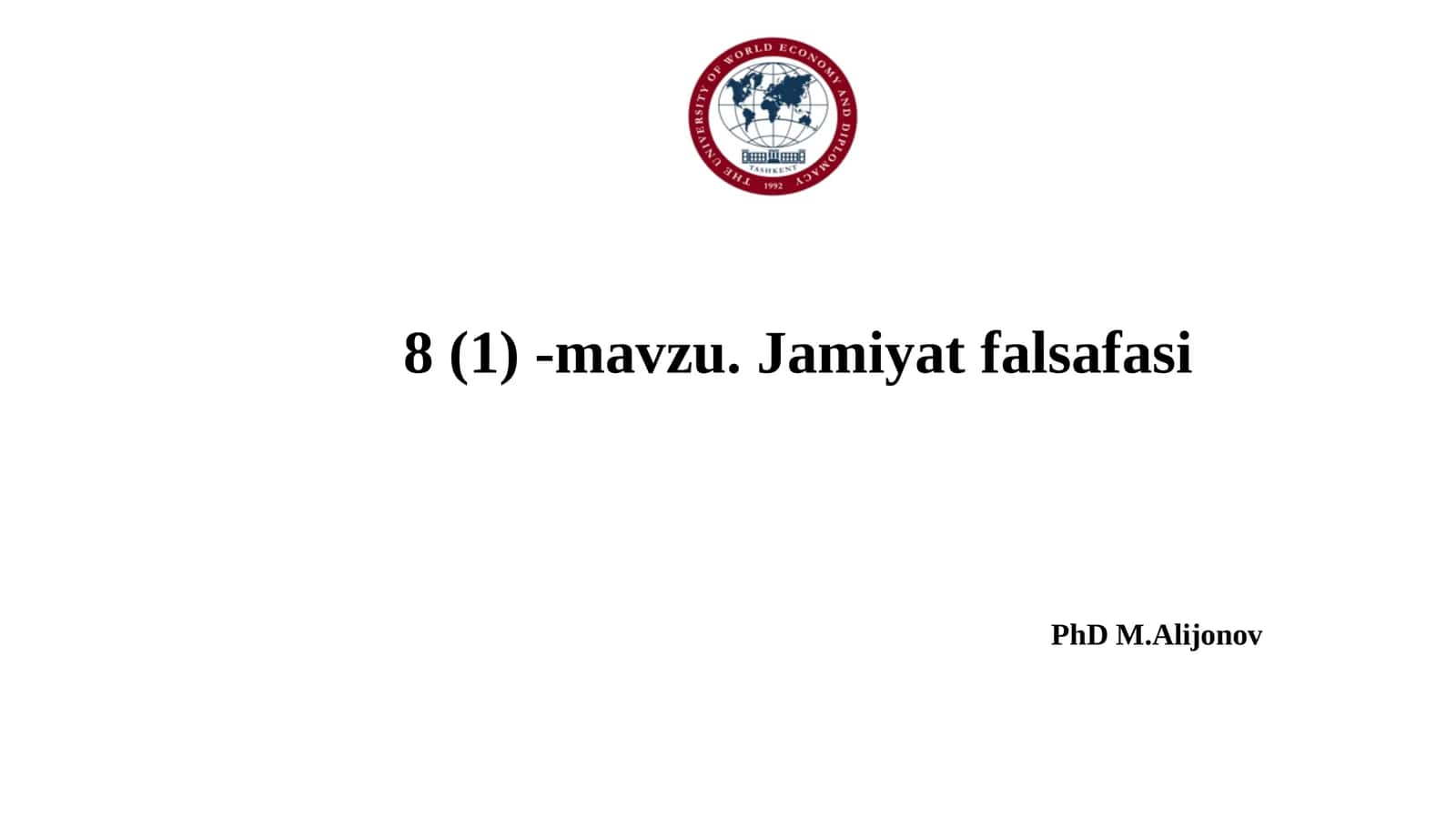 Jamiyatfalsafasi 1