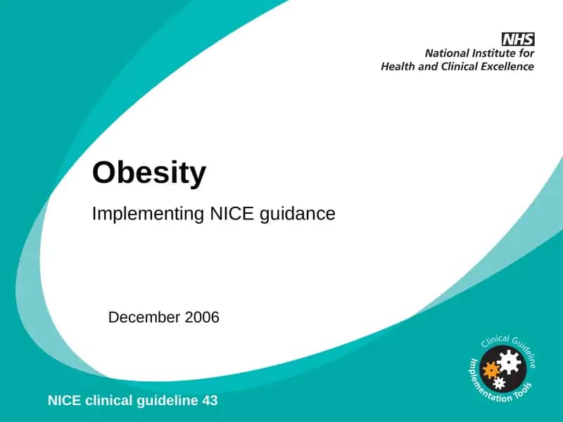 NICE guidance on Obesity 1