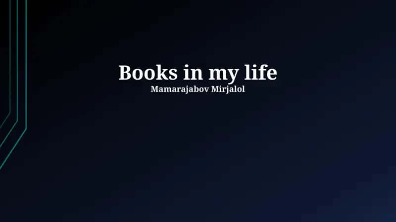 Books in my life 1