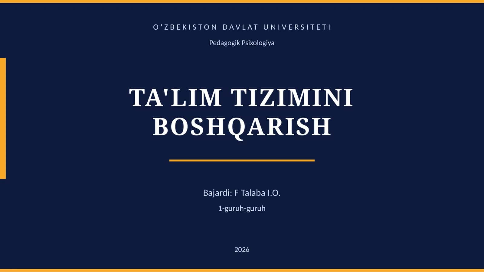 TA'LIM TIZIMINI BOSHQARISH 1