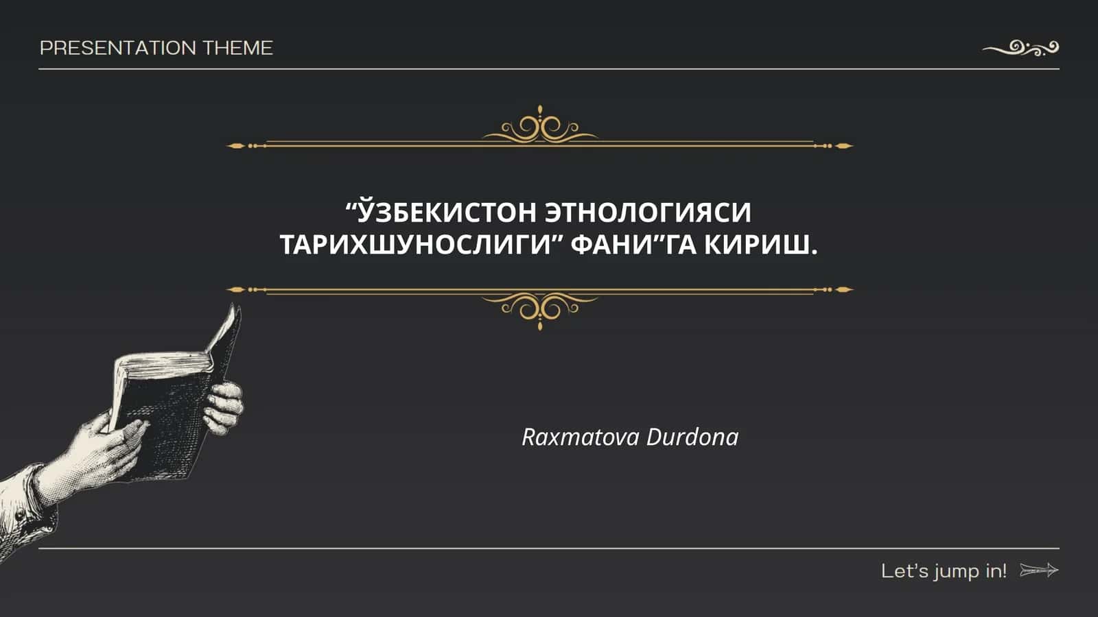 Ўзбекистон этнологияси: фани ва вазифалари 1