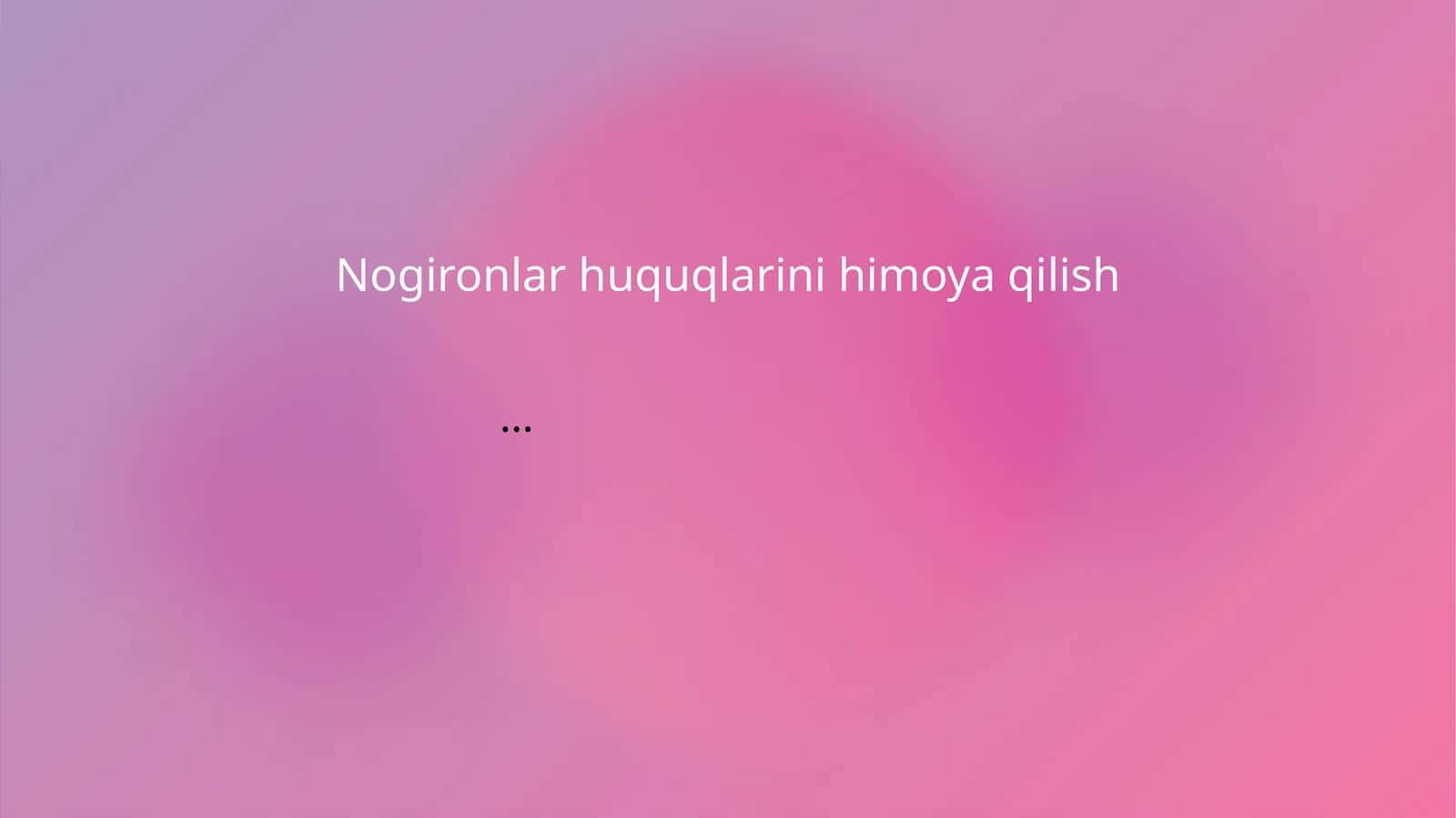 Nogironlar huquqlarini himoya qilish 1