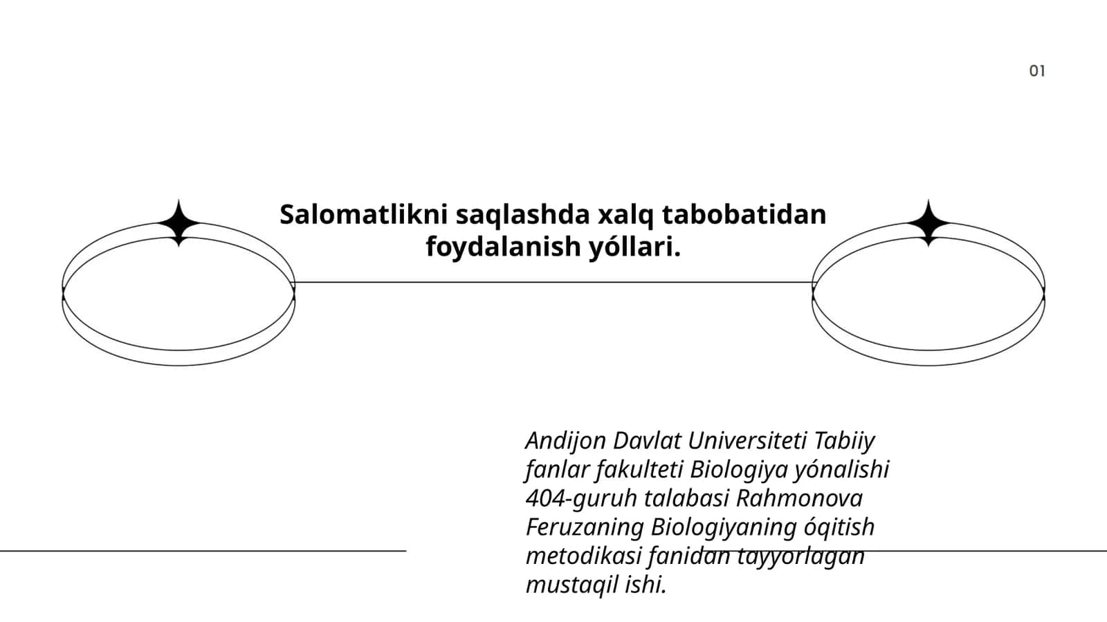 Biologiyaning óqitish metodikasi 1