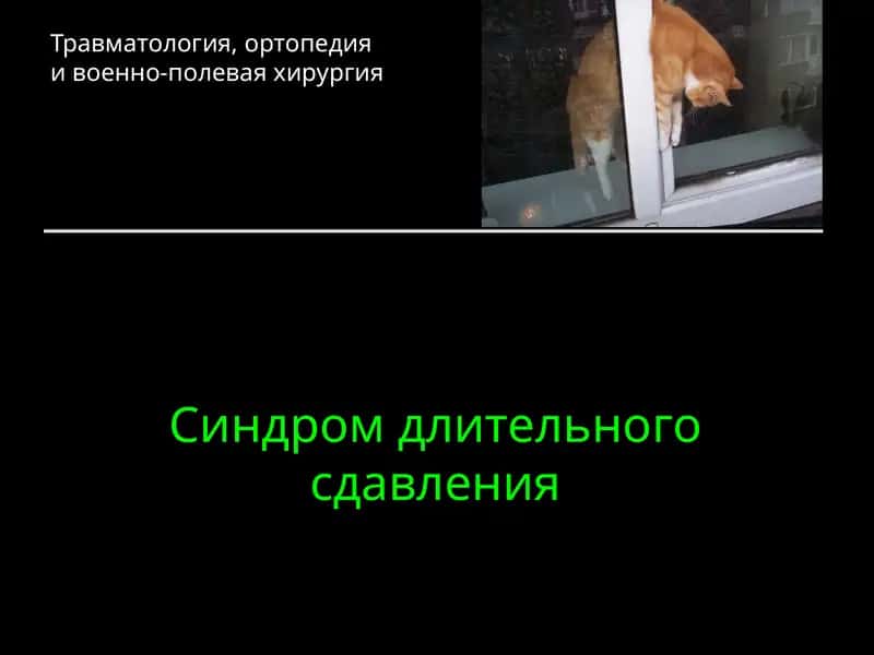 Синдром длительного сдавления 1