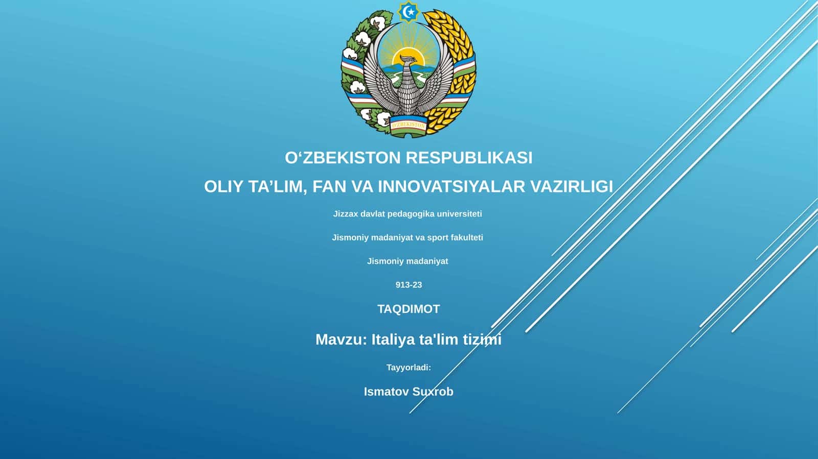 Italiya ta'lim tizimi 1