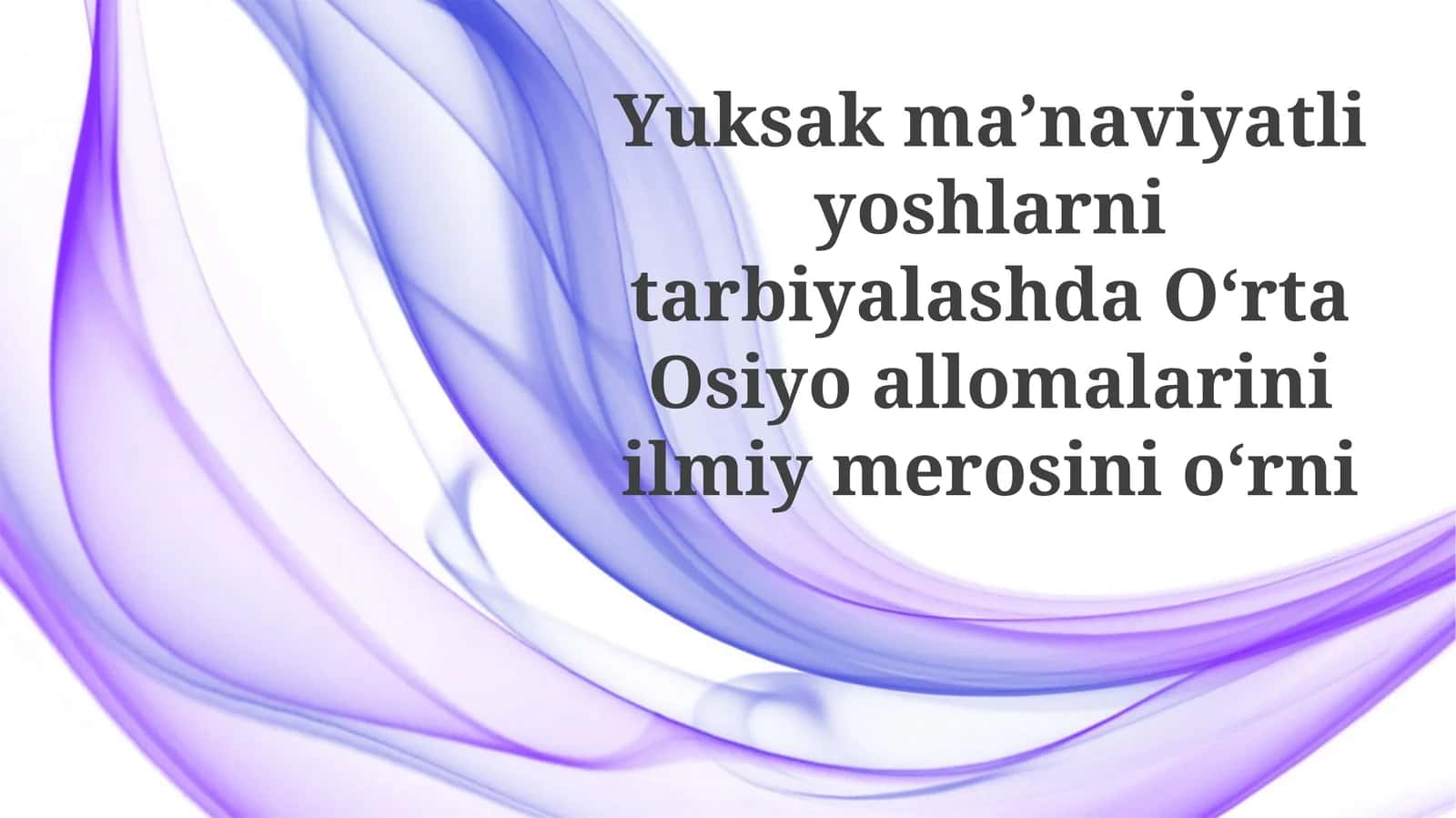 Markaziy Osiyo Olimlarining Hissalari 1