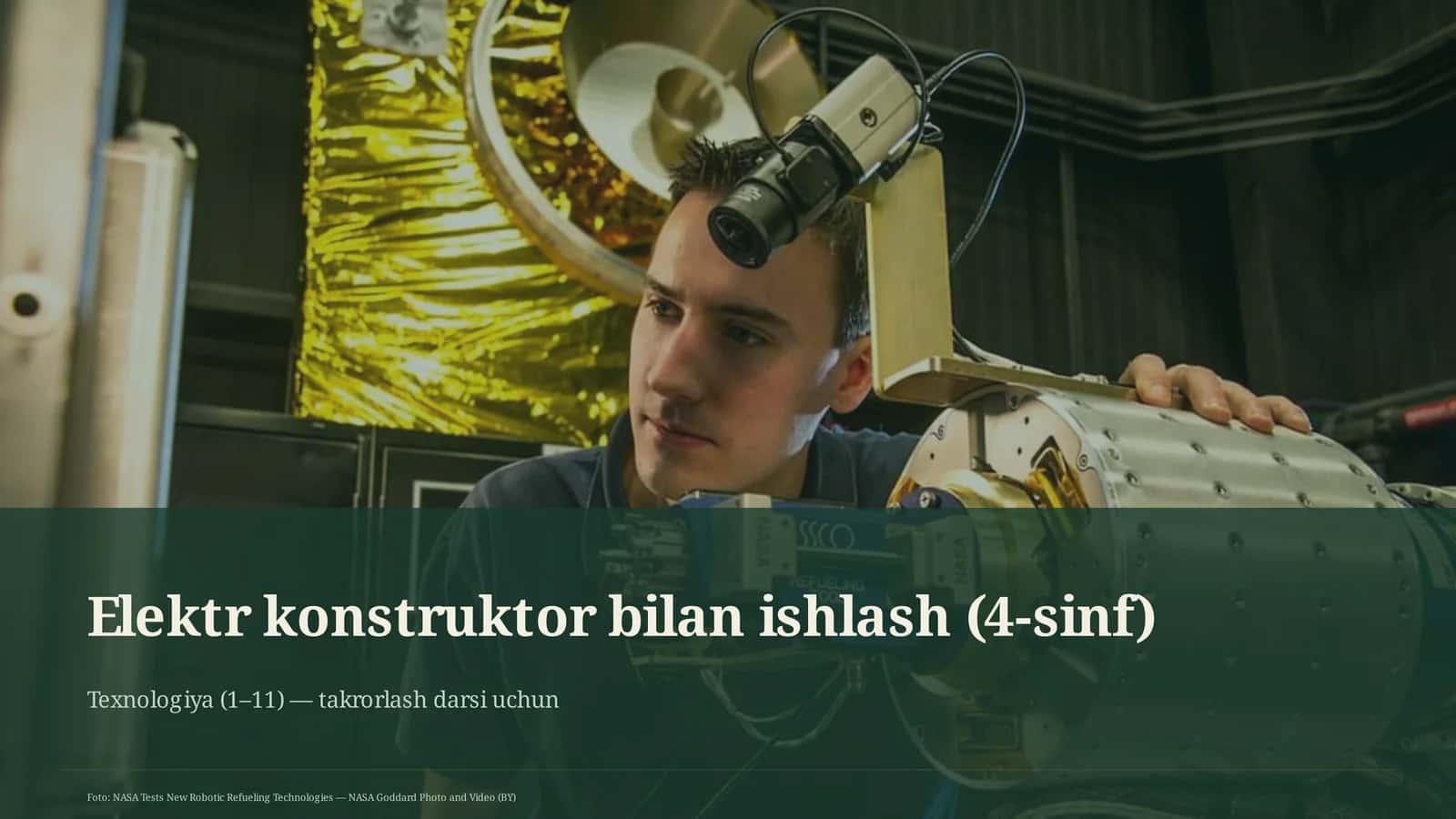 Elektr konstruktor bilan ishlash (4-sinf) 1
