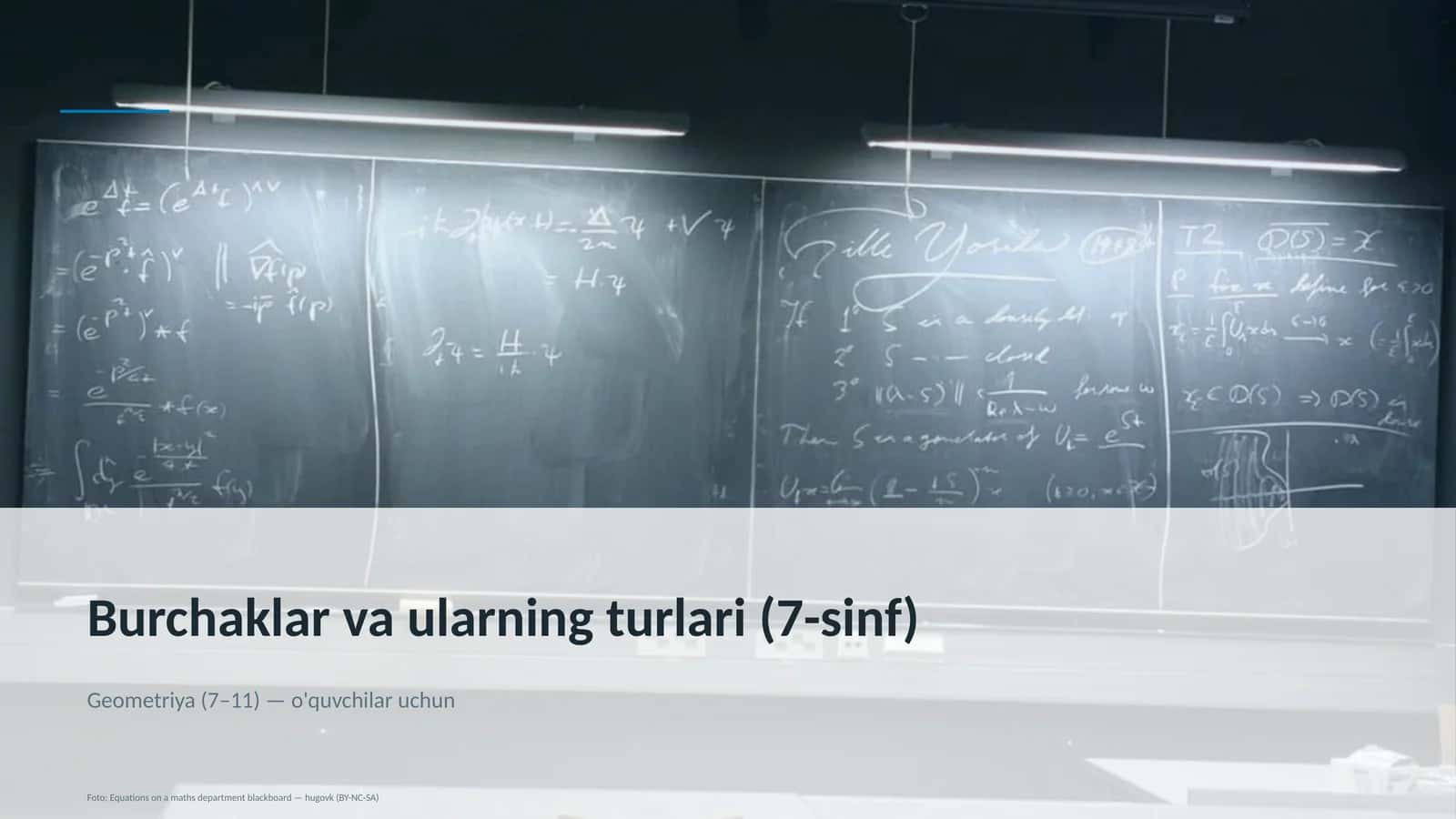 Burchaklar va ularning turlari (7-sinf) 1