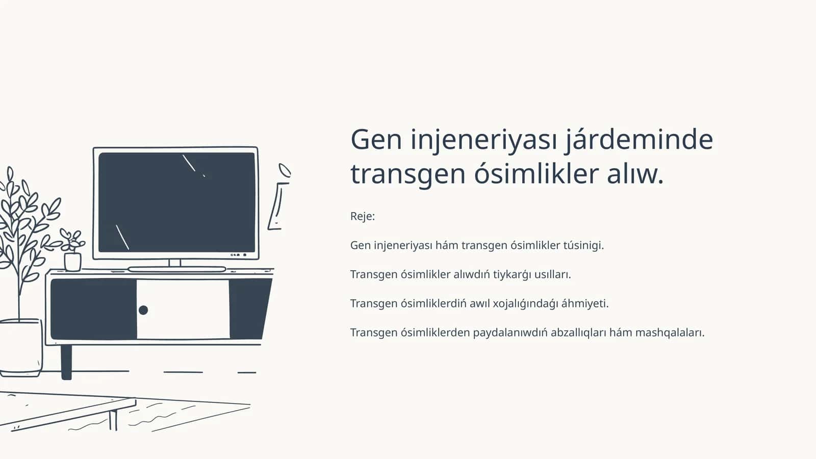 Gen injeneriyası járdeminde transgen ósimlikler alıw 1