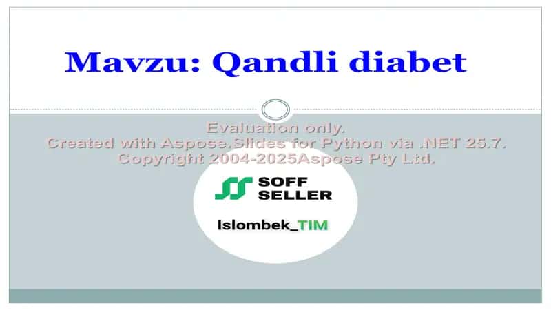 Qandli diabet 1