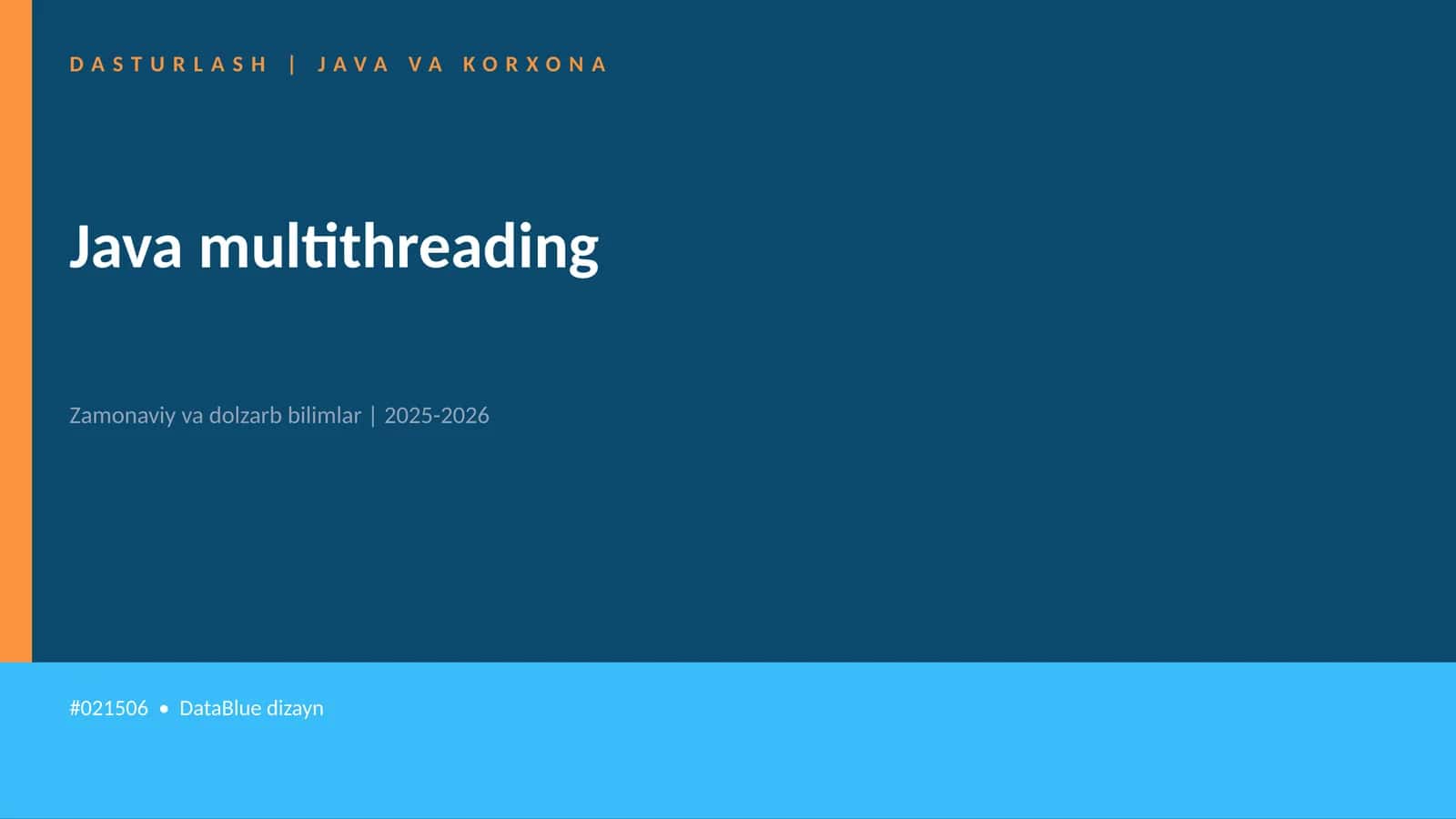 Java multithreading 1