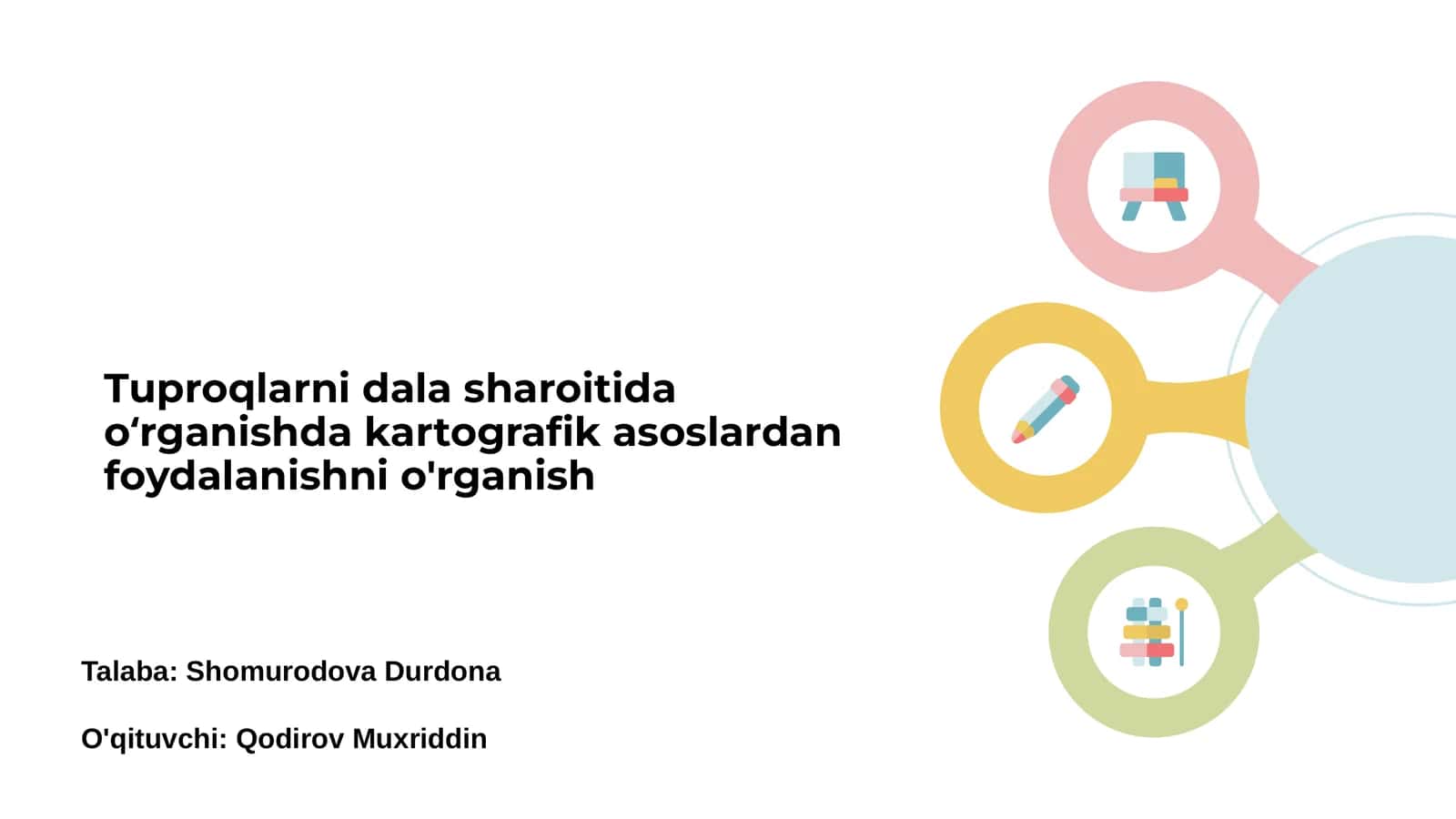 Tuproqlarni dala sharoitida oʻrganish 1