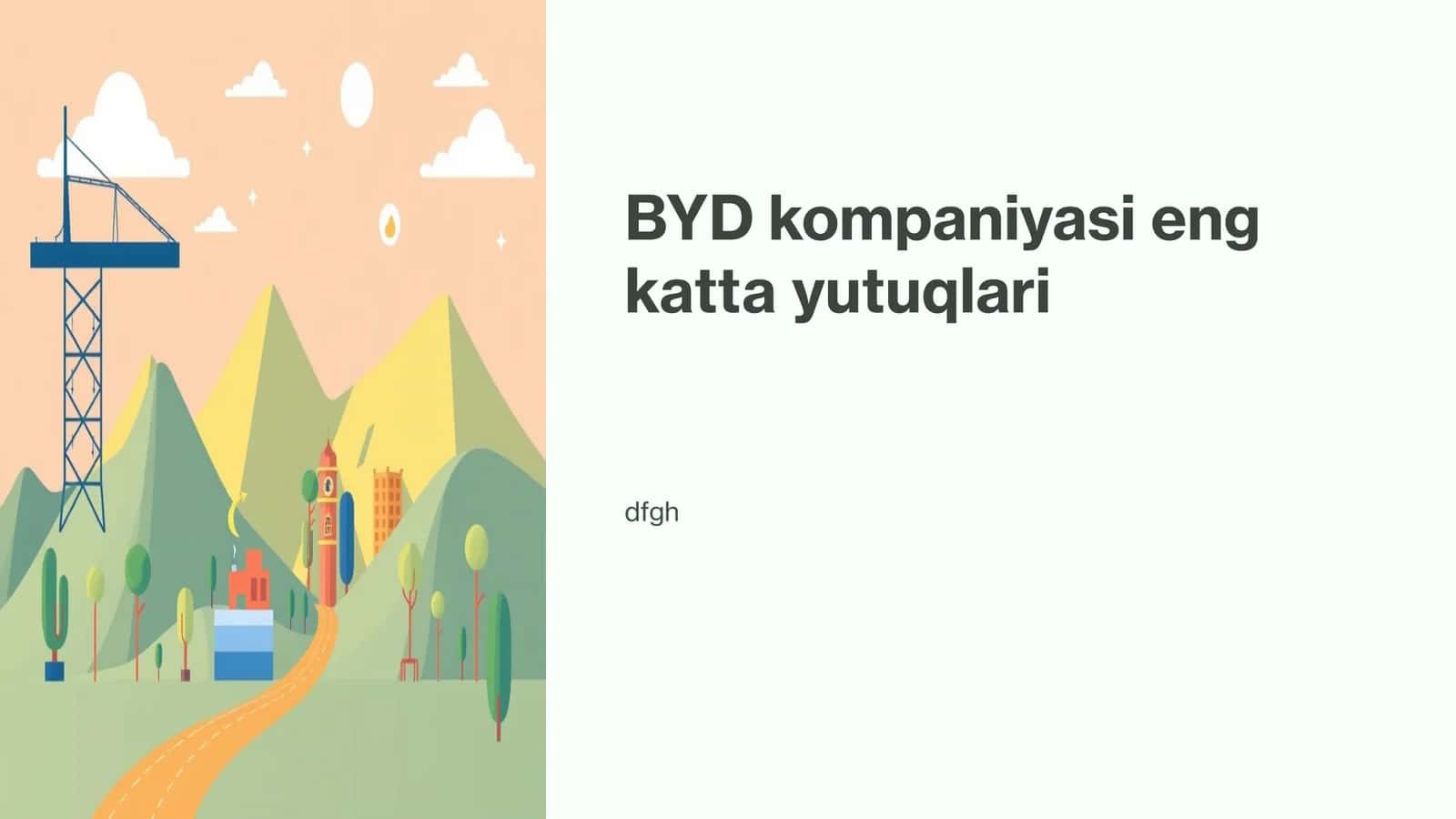 BYD kompaniyasi eng katta yutuqlari 1