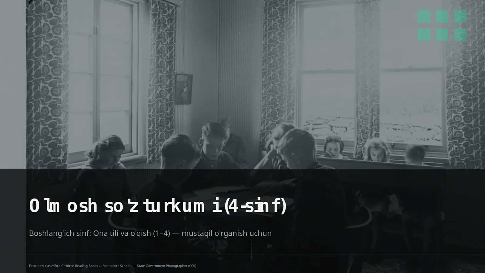 Olmosh so'z turkumi (4-sinf) 1