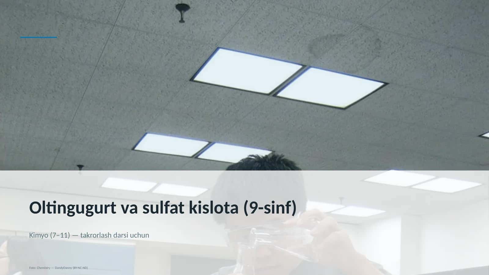 Oltingugurt va sulfat kislota (9-sinf) 1