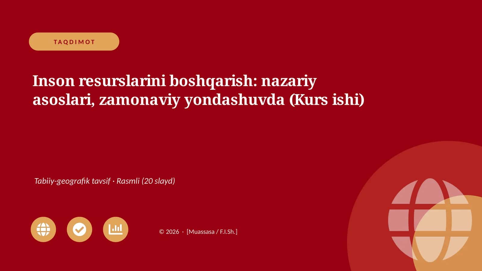 Inson resurslarini boshqarish: nazariy asoslari, zamonaviy yondashuvda (Kurs ishi) 1