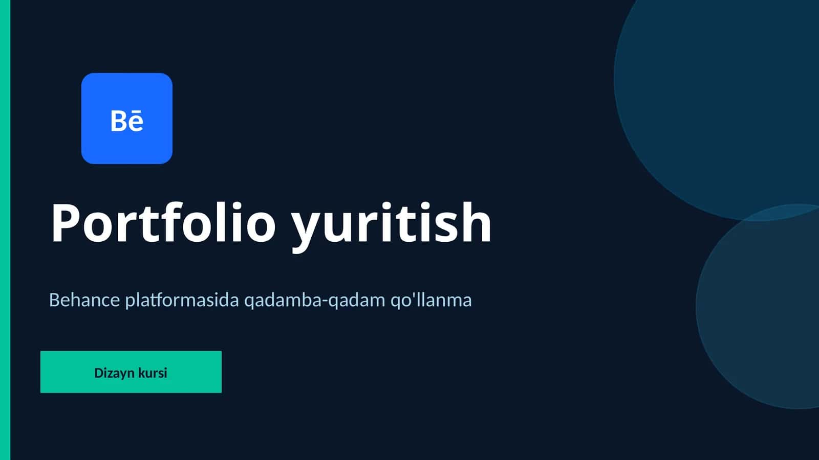 Behance platformasida qadamba-qadam qo'llanma 1