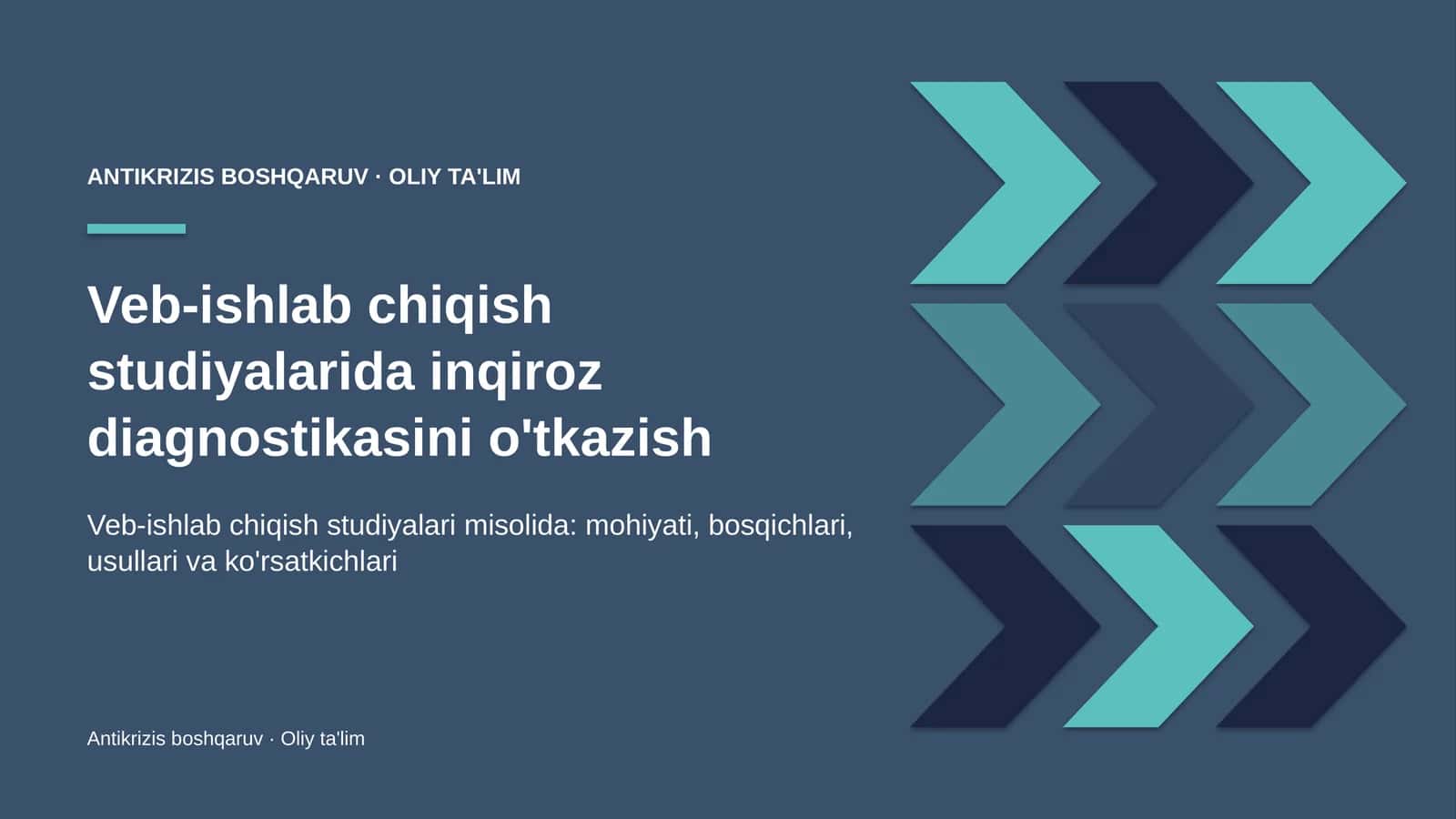 veb ishlab chiqish studiyalarida inqiroz diagnostikasini o'tkazish 8445 1
