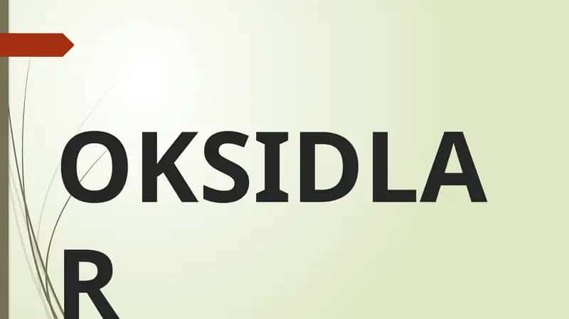 Oksidlar 1