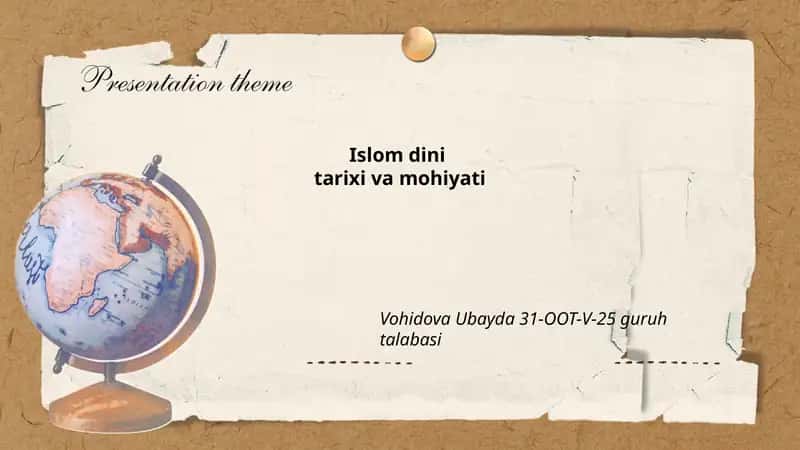 Islom dini tarixi va mohiyati 1