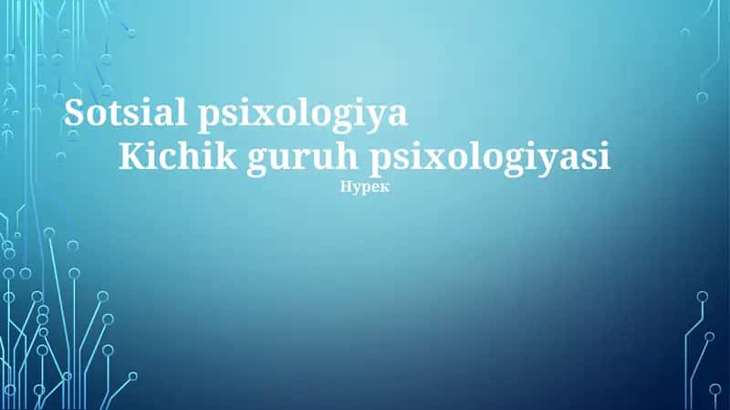 Sotsial psixologiya 1