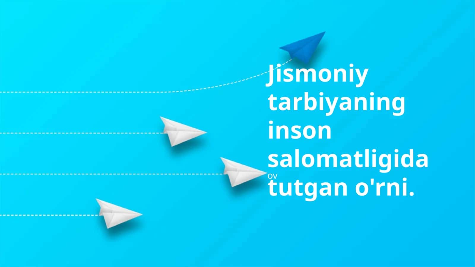 Jismoniy tarbiyaning inson salomatligida tutgan o'rni 1