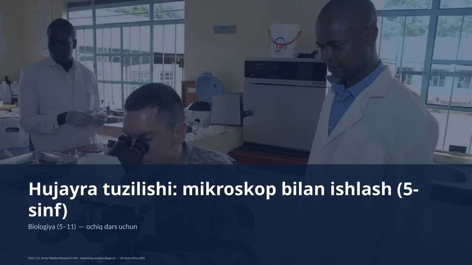 Hujayra tuzilishi: mikroskop bilan ishlash (5-sinf) 1