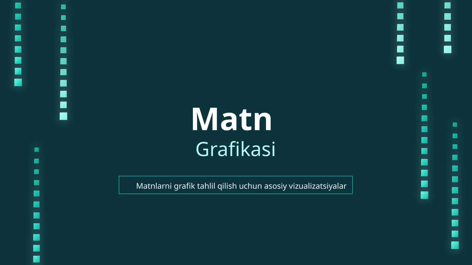Matnlarni grafik tahlil qilish uchun asosiy vizualizatsiyalar 1