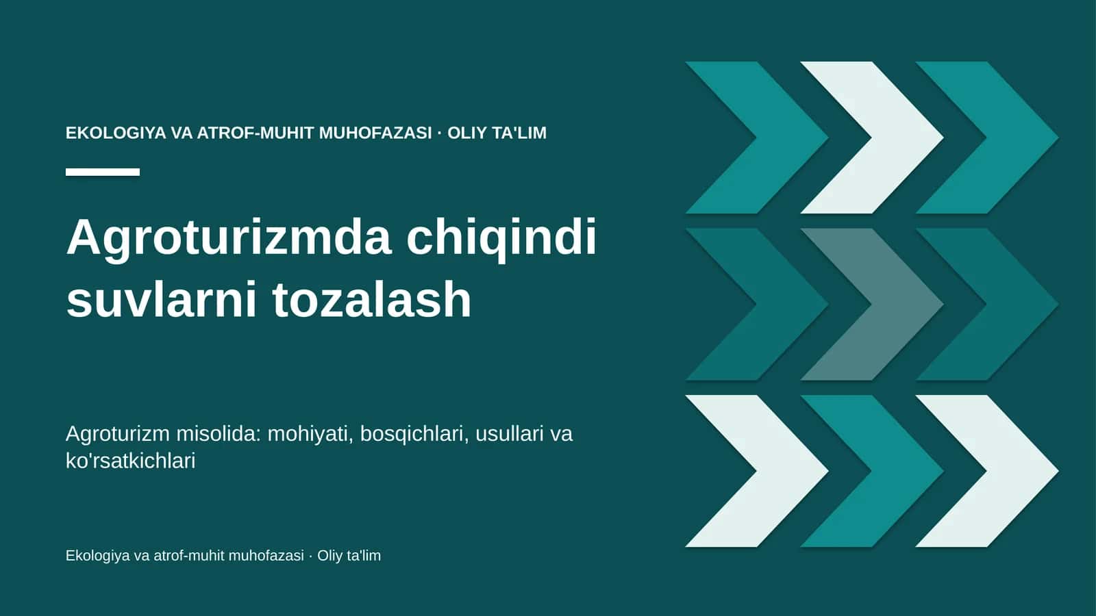 agroturizmda chiqindi suvlarni tozalash 2468 1