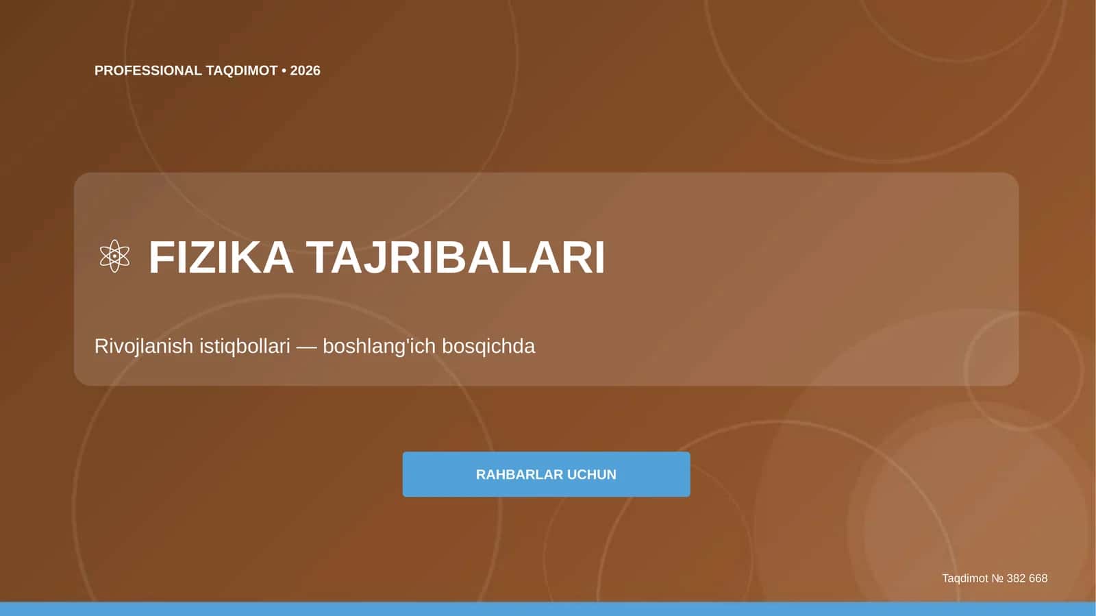 PROFESSIONAL TAQDIMOT • 2026 1