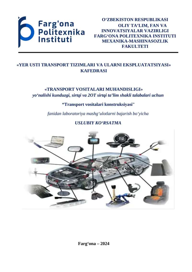 Transport vositalari konstruksiyasi 1