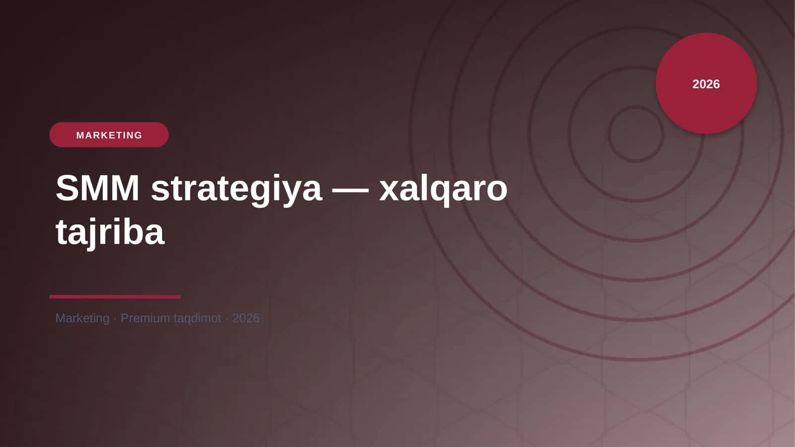 SMM strategiya — xalqaro tajriba 1