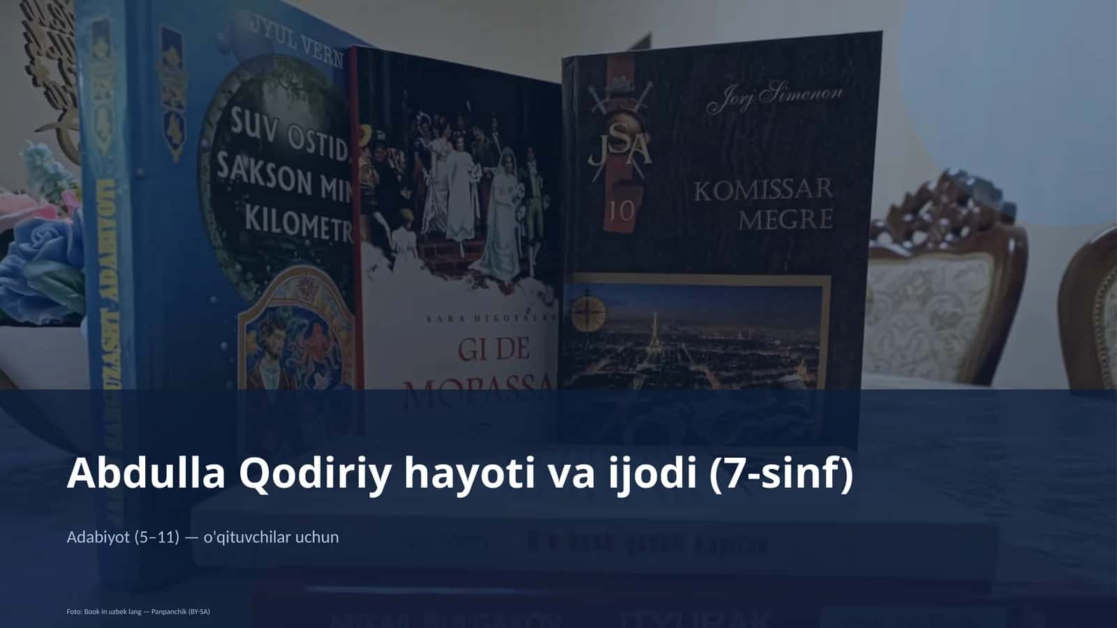 Abdulla Qodiriy hayoti va ijodi (7-sinf) 1