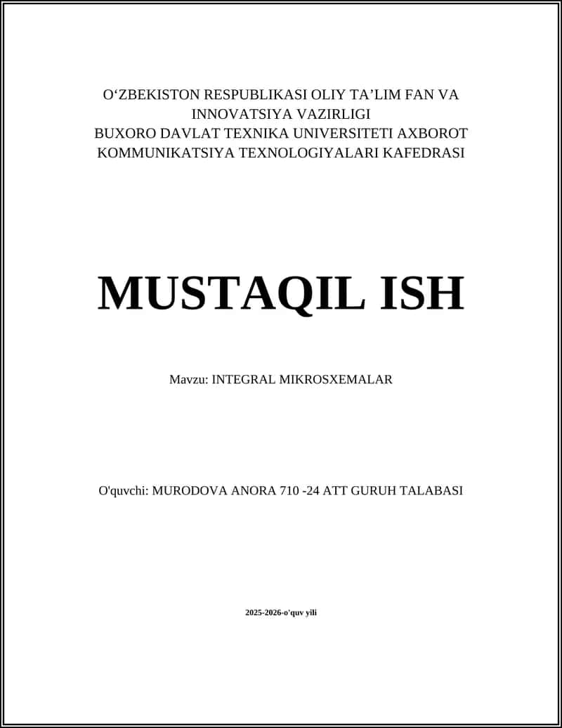 INTEGRAL MIKROSXEMALAR 1