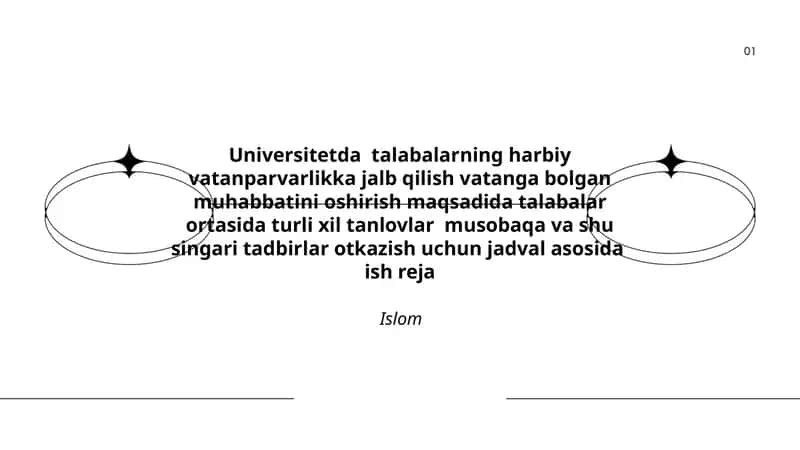 Harbiy vatanparvarlikka jalb qilish maqsadida turli xil tanlovlar musobaqa 1
