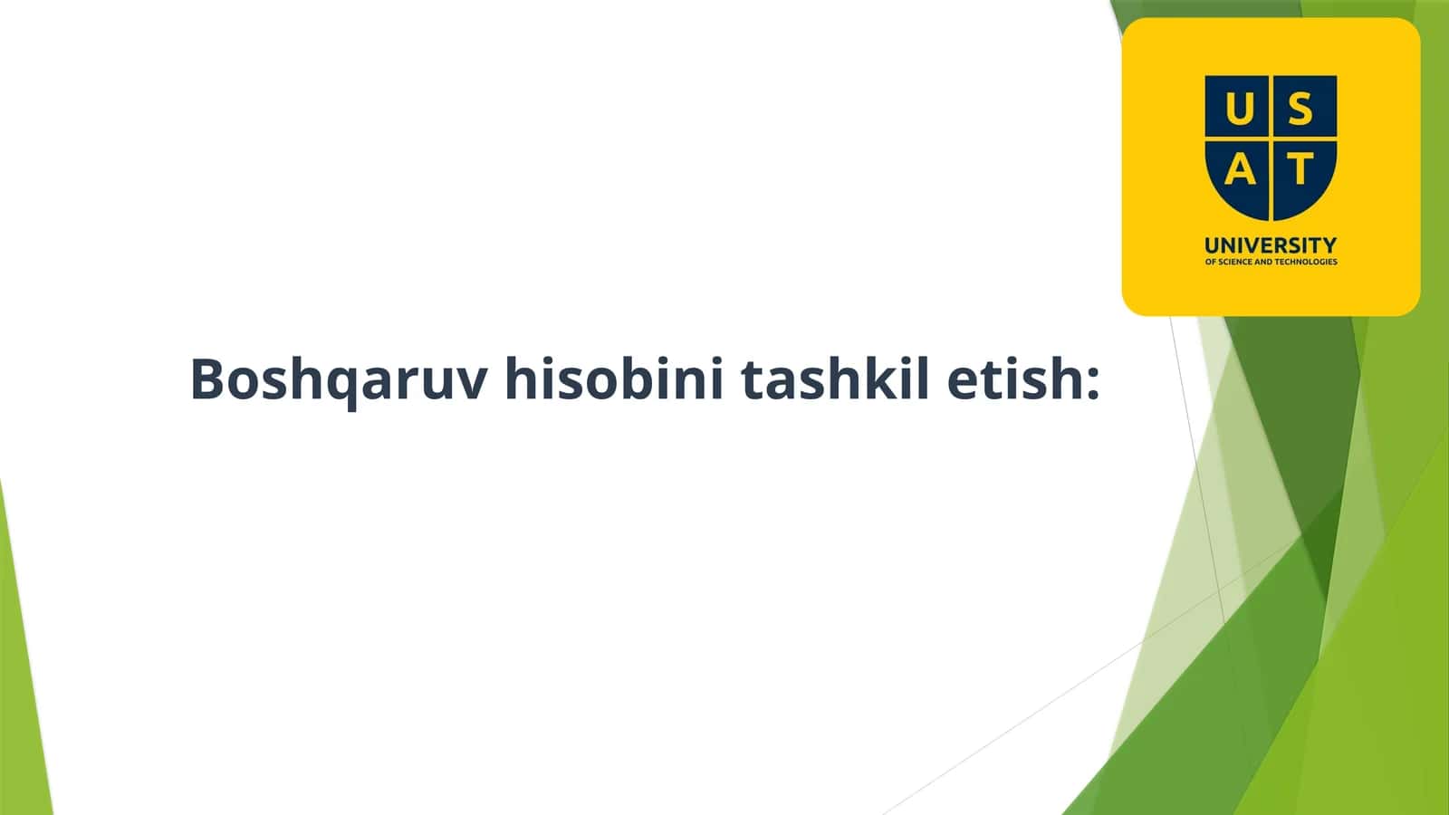 Boshqaruv hisobi nima uchun muhim? 1