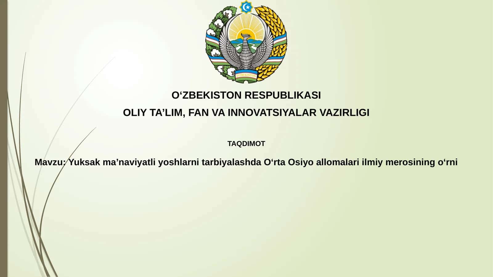 Markaziy olimlar ilmiy merosi 1