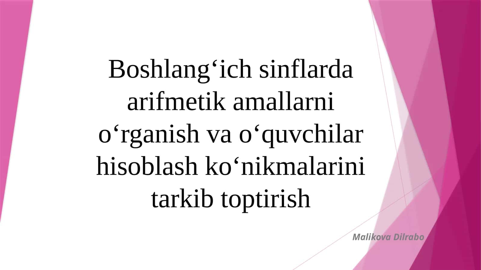 KO`PAYTIRISHNING O`RIN ALMASHTIRISH VA GURUHLASH XOSSALARI 1
