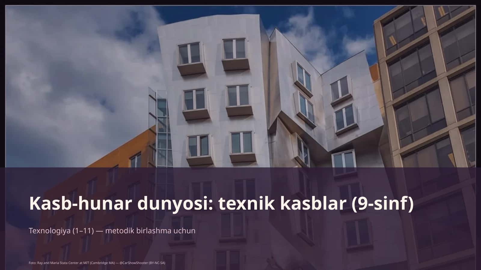 Kasb-hunar dunyosi: texnik kasblar (9-sinf) 1