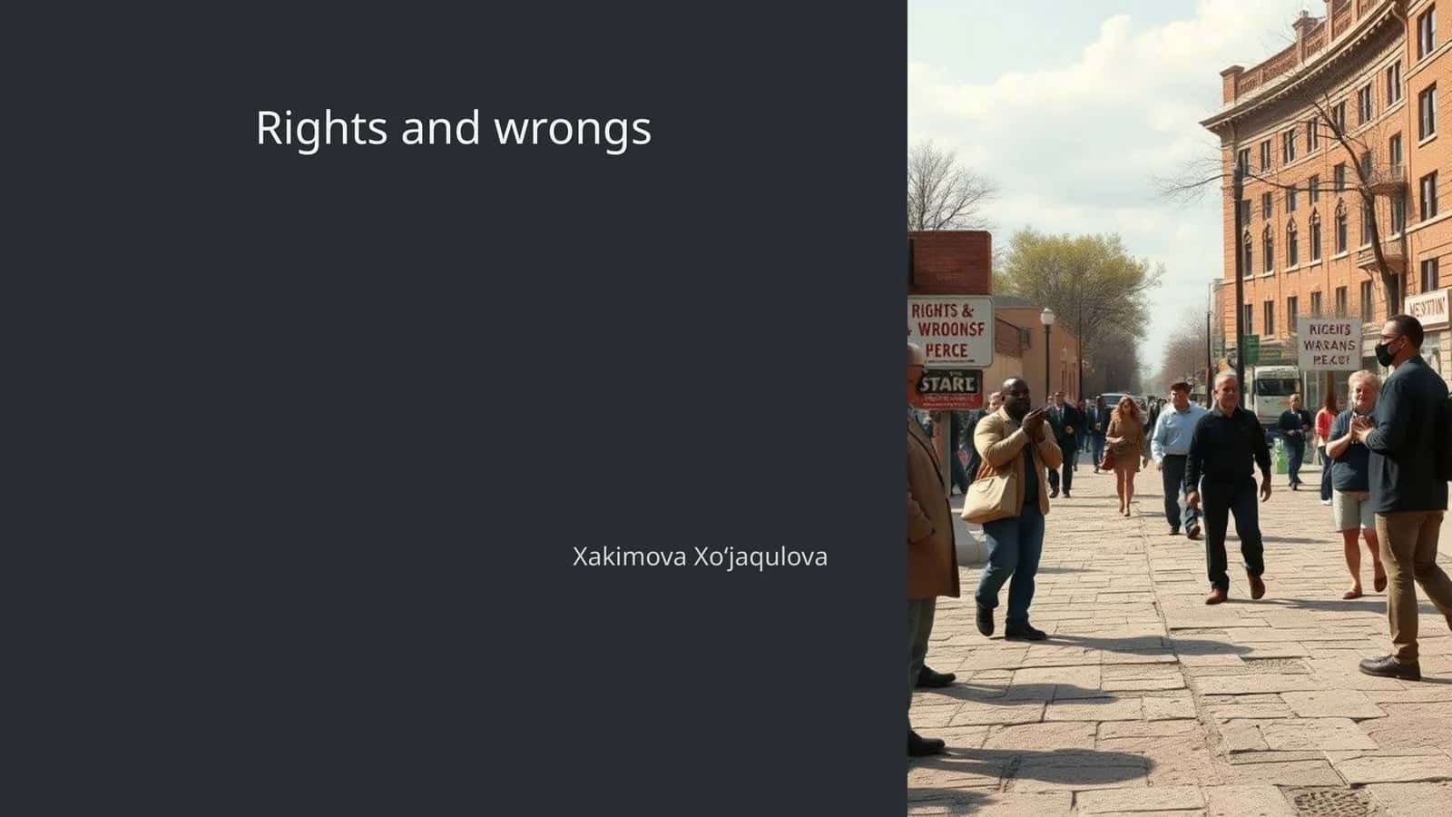 Rights and wrongs 1