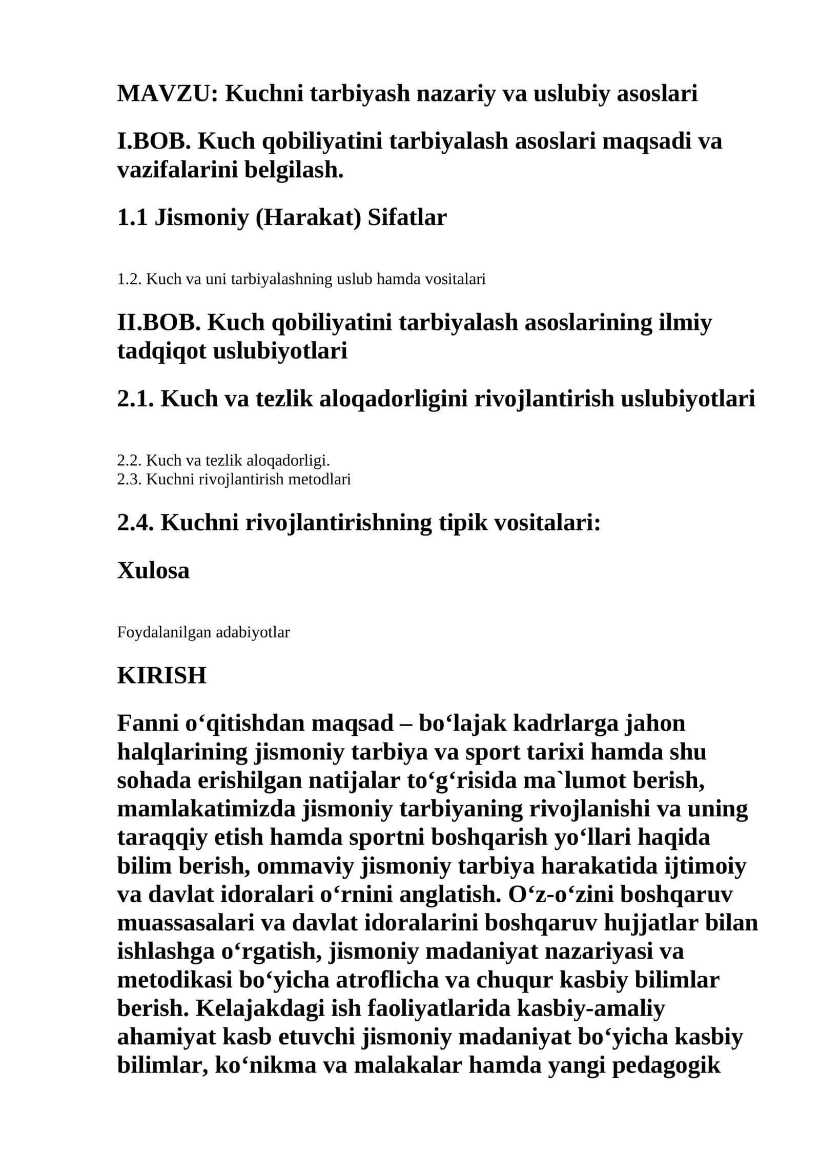 Kuchni tarbiyash nazariy va uslubiy asoslari 1