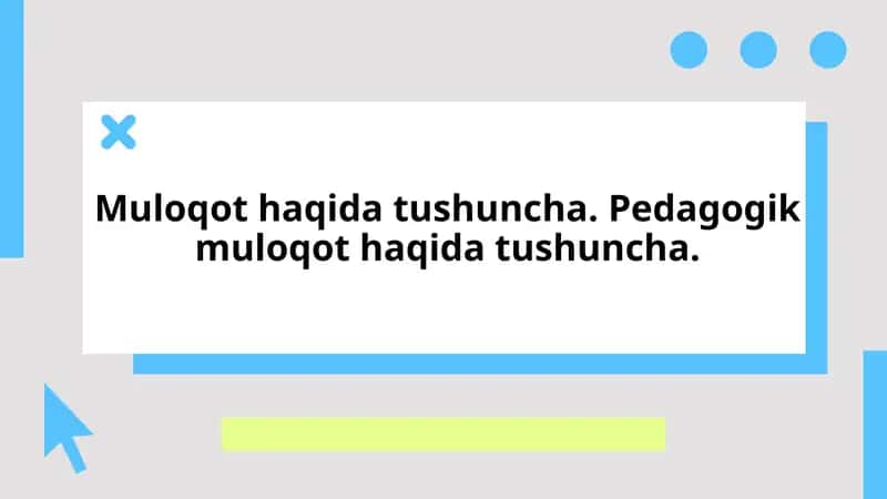 Pedagogik Muloqot 1