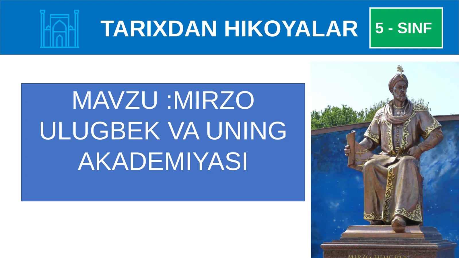TARIXDAN HIKOYALAR 5-SINF 1