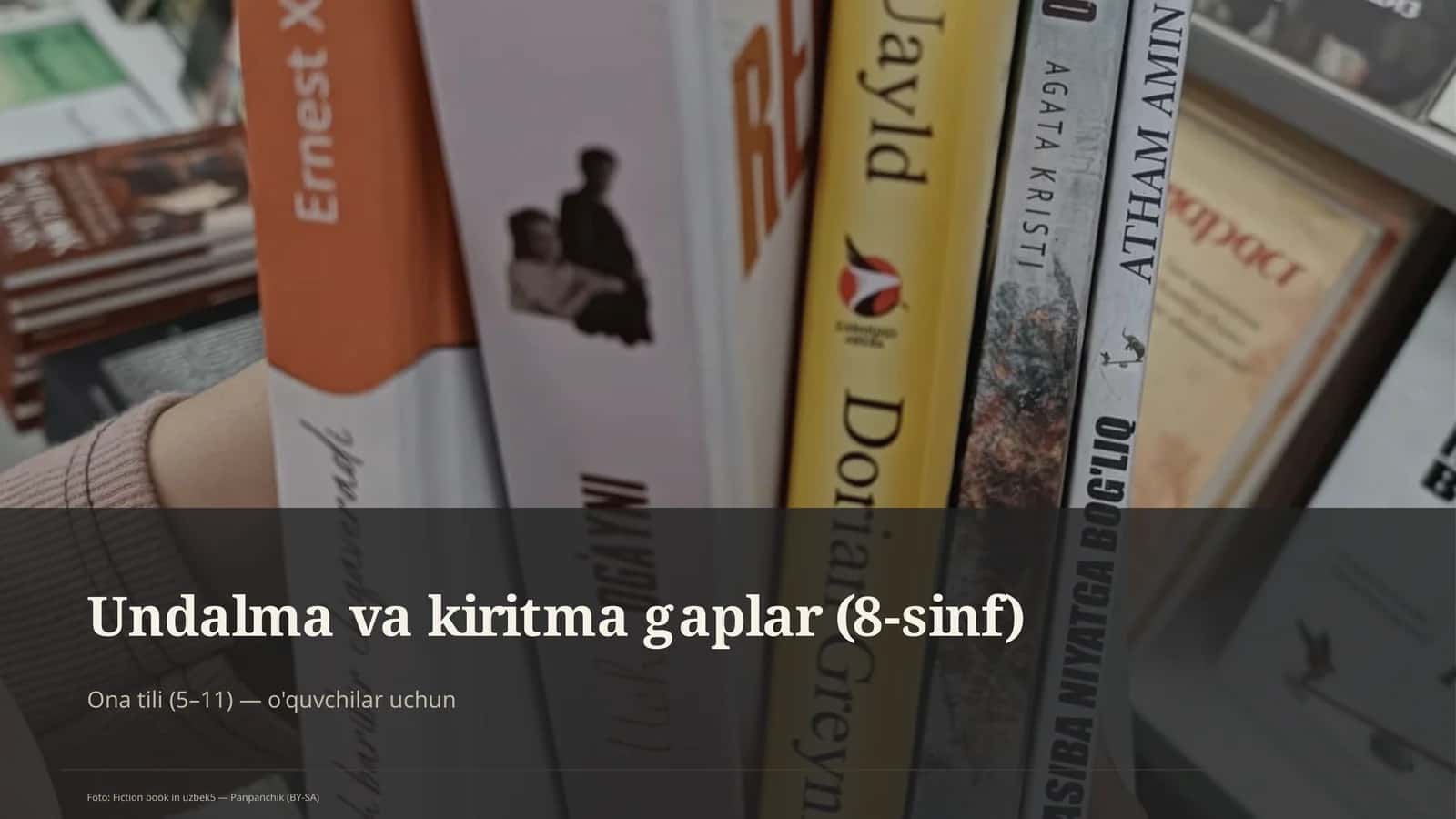 Undalma va kiritma gaplar (8-sinf) 1