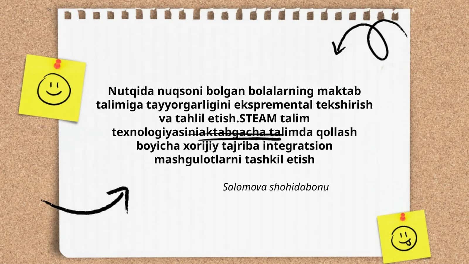 Nutqida nuqsoni bolgan bolalarning maktab talimiga tayyorgarligini ekspremental tekshirish 1