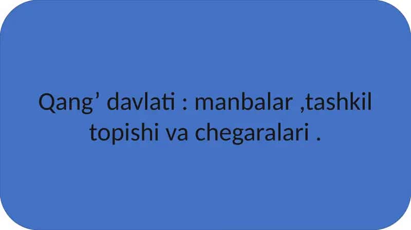 Qang’ davlati 1