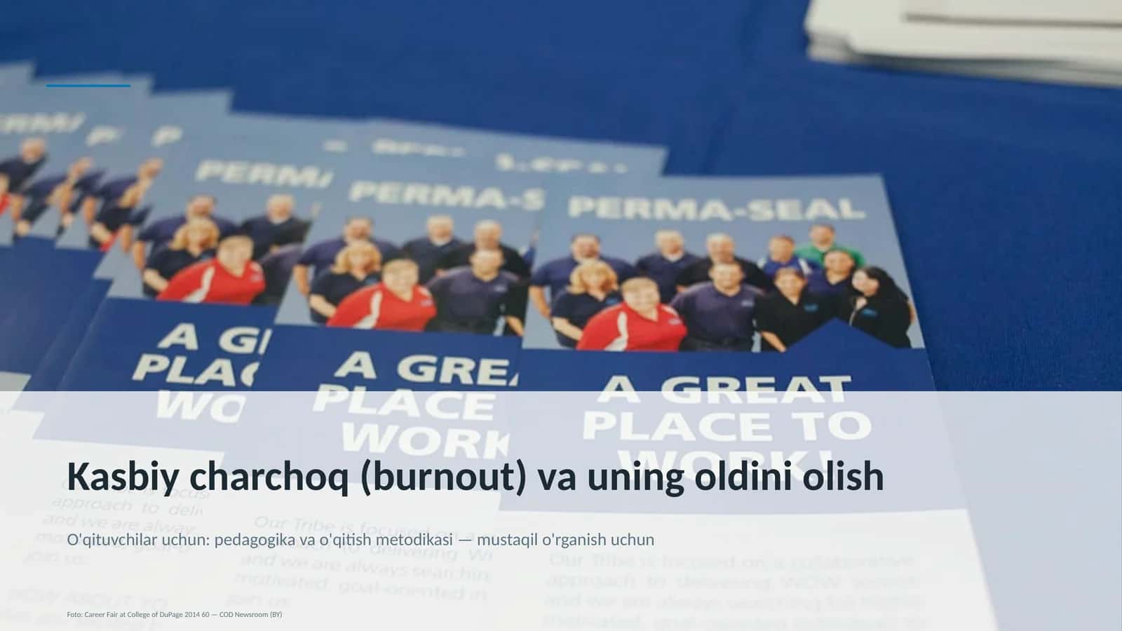 Kasbiy charchoq (burnout) va uning oldini olish 1