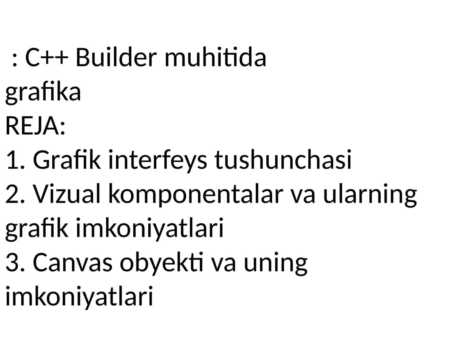 C++ Builder 1