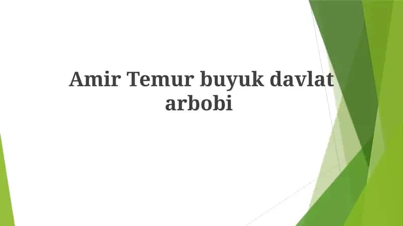 Amir Temurbuyukdavlatarbobi 1