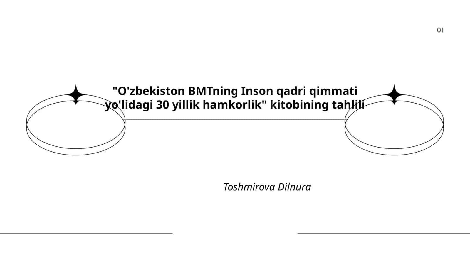 O'zbekiston BMTning Inson qadri qimmati yo'lidagi 30 yillik hamkorlik" kitobining tahlili 1